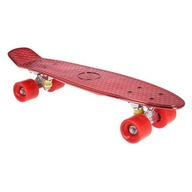 Červený MALÝ PEVNÝ SKATEBOARD NILS PLASTIC