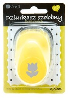 Dierovač so vzorom TULIP 2,5 cm Scrapbooking