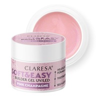 Claresa Soft & Easy Builder Gel 12 g - Ružové šampanské