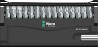 Sada bitov + držiak PH, PZ, Torx, HEX Bit-Check 30 Metal 1 WERA