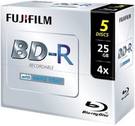 Blu-ray disk FUJIFILM BD-R 25GB 4x 5ks HARD COAT