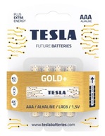 TESLA ALKALICKÉ BATÉRIE AAA/LR03/1,5V 4KS GOLD+