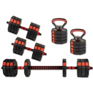 Nastaviteľná kettlebell Činky 4v1 KOMPOZITNÁ SET na cvičenie ENERO FIT