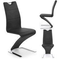 Elegantná moderná stolička 881C Black Chrome