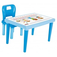 Artik Pilsan set stôl + stolička modrá