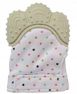 Rukavica Bi-Bi Teether, silikón, sivá farba