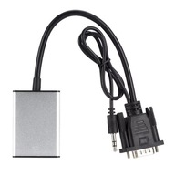 KONVERTOR obrázkov z VGA + 3,5 mm konektora na adaptérový kábel HDMI