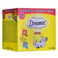 DREAMIES pochúťka príchutí pre mačky mix 12x60g