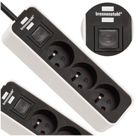 Predlžovací kábel Power Strip 3 zásuvky Kábel 1,5 metra CE certifikát