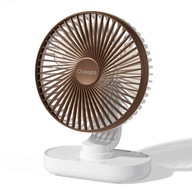 Stolný ventilátor Ocoopa D77 hnedý USB nabíjateľný