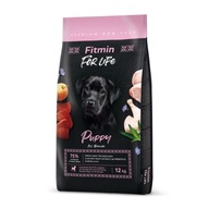 Fitmin for life Puppy všetkých plemien 12 kg - 55% mäsa