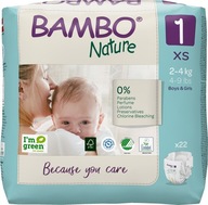 Mini plienky Bambo Nature 2 3-6 kg, 30 ks.