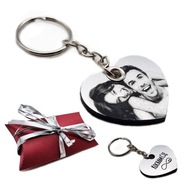 Vianočný darček Keychain Heart graving Photos - VALENTINE'S DAY