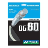 Badmintonová struna YONEX BG 80 0,68 mm biela