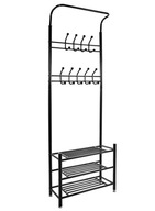 VEŠIAK KOVOVÝ STOJAN NA OBLEČENIE POLICA OBUV LOFT