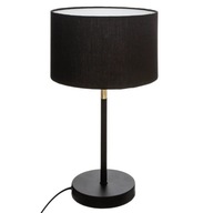 STOLNÁ NOČNÁ LAMPA čierna s tienidlom JULE 22x42 Lampa do spálne v obývačke