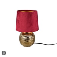 Elegantná stolová lampa do spálne SOPHIA červenej farby