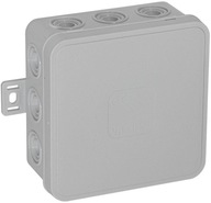 Prázdny nástenný box s 12 vstupmi VIPLAST V7 click GREY IP54 100x100x41mm 03