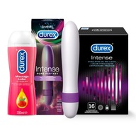 DUREX Intense Condoms 10 Gél Vibrator SET