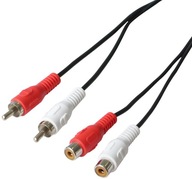 Audio-Video predlžovací kábel cinch 2x RCA 10m