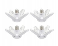 4* Mini LED garážové svetlá 38W 6000LM 6500K biele