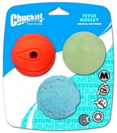 Chuckit psie loptičky! na aportovanie Fetch Medley M 6,5cm 3 ks