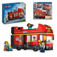 LEGO City 60407 Červený dvojposchodový autobus 5 figúrok s odnímateľnou strechou