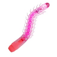 OHYBNÝ VIBRAČNÝ DILDO S ORIEŠKAMI 23,5 CM