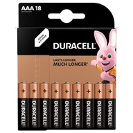 18x Duracell AAA/LR3 základné alkalické batérie