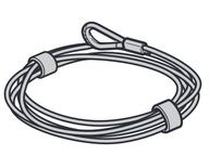 3 mm oceľové laná s držiakom Hormann 3064364