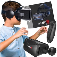 VR 3D 360 OKULIARE NA HRY FILMÁCIE SLÚCHADLÁ DO ucha POHODLNÉ VIRTUÁLNE