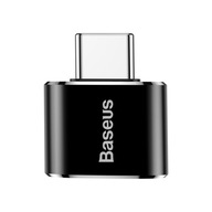 Baseus OTG mini USB - USB-C adaptér čierny