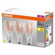 SET 3x E27 LED ŽIAROVKA 11W 2700K 1521lm OSRAM