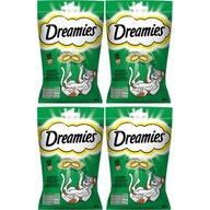 DREAMIES mačacie maškrty s mačacou trávou 4x60g