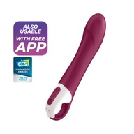 Vyhrievaný vibrátor Satisfyer Big Heat Connect App s realistickou hlavou