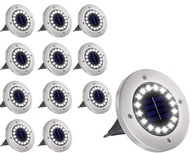 Solárna LAMPA 16 LED GARDEN Zapustené 12 svietidiel