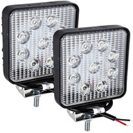 PRACOVNÉ SVIETIDLÁ HALOGÉN LED 27W 9x3W 12V 24V 2 ks.