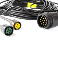 Inštalácia zväzku prívesu odťahového vozidla 7m PLUG 13PIN 2x 5PIN drôt 0,5mm