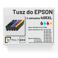 5x NOVÝ atrament 405XL pre EPSON WorkForce Pro WF 7840 WF 4820 WF-4830 WF4825