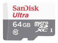 64 GB SanDisk Ultra microSD karta 100 MB/s.