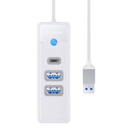 Hub USB adaptér pre 2x USB 3.0 + USB-C Orico, 0,15 m