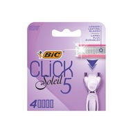 Bic Soleil Click 5 Nástavce na žiletku 5 čepieľok 4 ks