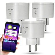 3x INTELIGENTNÁ WiFi ZÁSUVKA ČASOVAČ PROGRAMOVATEĽA SMART TUYA WATCHER