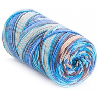 OMBRE Macrame Cotton VR výplet BLUE BEIGE 921