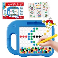 MAGNETICKÁ DOSKA MOSAIC MONTESSORI BODKY PUZZLE MAGPAD WOOPIE