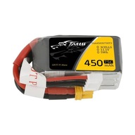 TATTU VÝKONNÁ BATÉRIA LÍTIUM POLYMÉROVÁ LIPO BATÉRIA 450MAH 75C UAV 11,1V