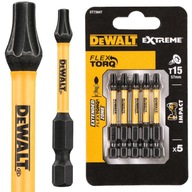 Nárazové bity T15 hroty 5ks 1/4" DEWALT DT7394T