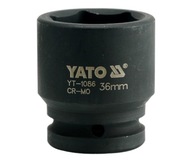 NÁRAZOVÁ ZÁSUVKA YATO HEXAGONAL 3/4" KRÁTKA 36mm