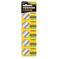 5 x lítiová batéria TOSHIBA CR 2430