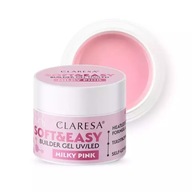 Claresa Soft&easy MILKY PINK stavebný gél 12g